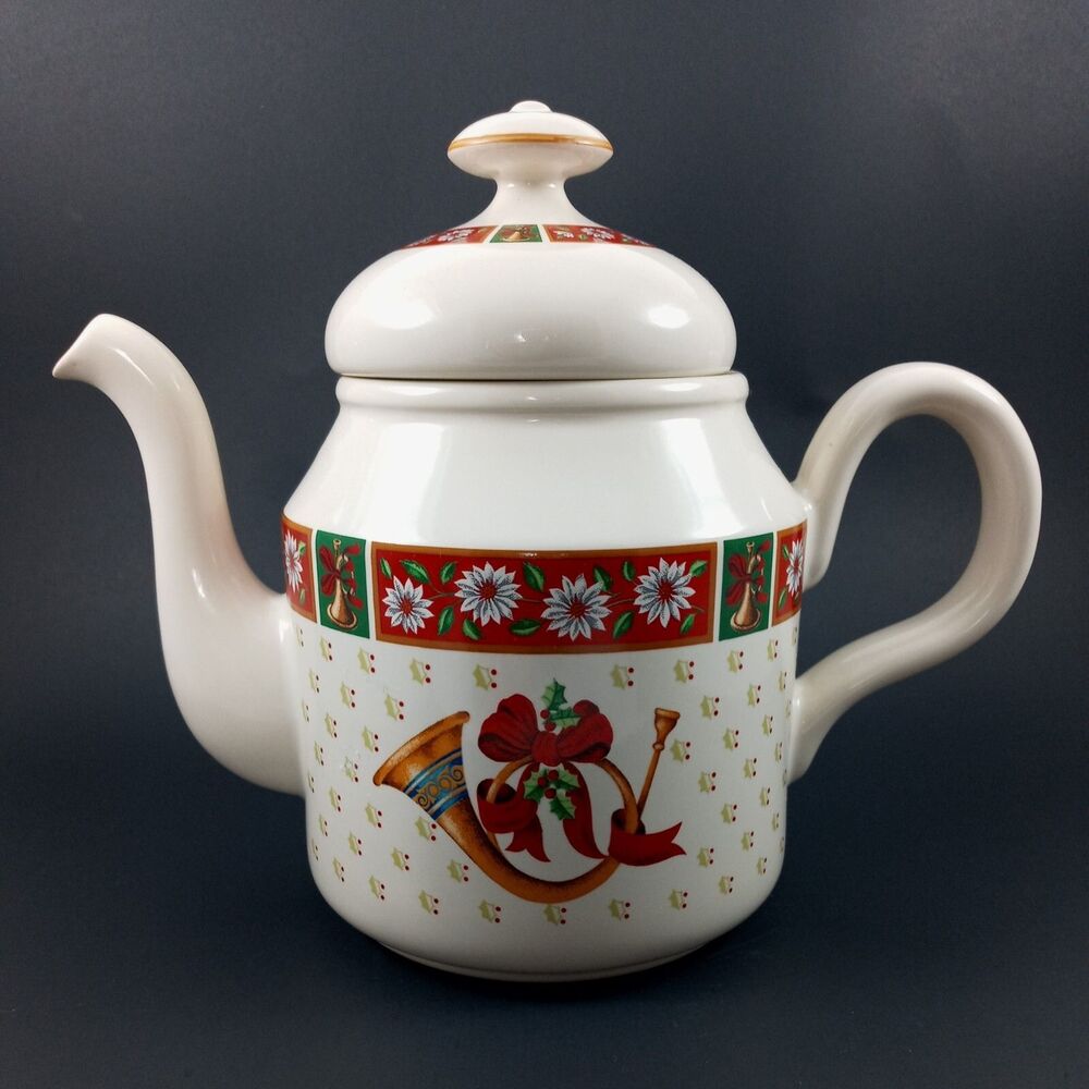 CHARLTON HALL By Kobe Tea Pot & Lid Japan Classic Traditions Christmas Vintage